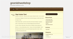 Desktop Screenshot of gnomishworkshop.wordpress.com