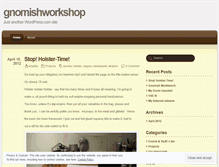 Tablet Screenshot of gnomishworkshop.wordpress.com