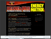 Tablet Screenshot of energymatrixweightloss.wordpress.com