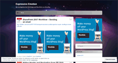 Desktop Screenshot of expressiveemotion.wordpress.com