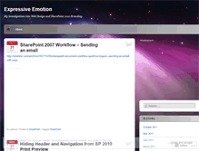 Tablet Screenshot of expressiveemotion.wordpress.com