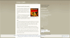 Desktop Screenshot of germantoenglish.wordpress.com