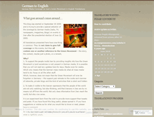 Tablet Screenshot of germantoenglish.wordpress.com