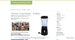 Desktop Screenshot of healthydeliciousrecipes.wordpress.com
