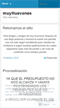 Mobile Screenshot of muyhuevones.wordpress.com