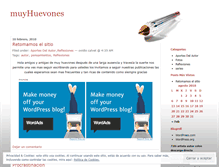Tablet Screenshot of muyhuevones.wordpress.com