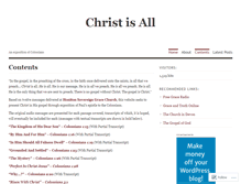 Tablet Screenshot of christisallinall.wordpress.com