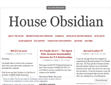 Tablet Screenshot of houseobsidian.wordpress.com