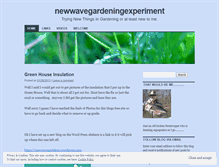 Tablet Screenshot of newwavegardeningexperiment.wordpress.com
