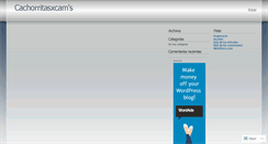 Desktop Screenshot of cachorritasxcam.wordpress.com