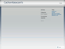 Tablet Screenshot of cachorritasxcam.wordpress.com