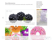 Tablet Screenshot of flavorlaboratories.wordpress.com