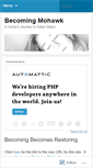 Mobile Screenshot of becomingmohawk.wordpress.com