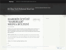 Tablet Screenshot of marifetullah.wordpress.com