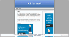 Desktop Screenshot of nssavannah.wordpress.com