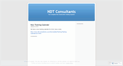 Desktop Screenshot of ndtconsultants.wordpress.com