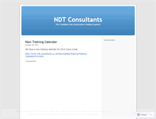 Tablet Screenshot of ndtconsultants.wordpress.com