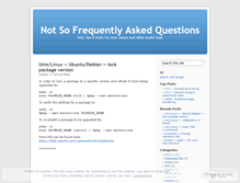 Tablet Screenshot of notfaq.wordpress.com