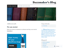 Tablet Screenshot of buzzmaker.wordpress.com