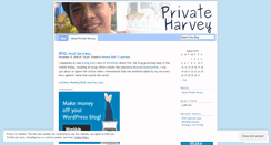 Desktop Screenshot of privateharvey.wordpress.com