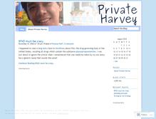 Tablet Screenshot of privateharvey.wordpress.com