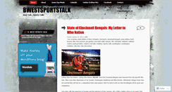 Desktop Screenshot of bwestsportstalk.wordpress.com