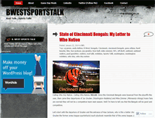 Tablet Screenshot of bwestsportstalk.wordpress.com