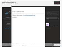 Tablet Screenshot of intimateintelligence.wordpress.com