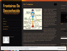 Tablet Screenshot of fronteirasdodesconhecido.wordpress.com