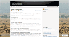 Desktop Screenshot of letstravelkenya.wordpress.com