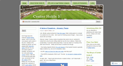 Desktop Screenshot of centerholdsit.wordpress.com