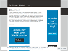 Tablet Screenshot of extrovertscientist.wordpress.com