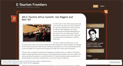 Desktop Screenshot of etourismfrontiers.wordpress.com