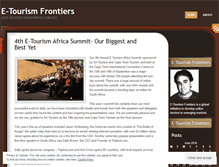 Tablet Screenshot of etourismfrontiers.wordpress.com