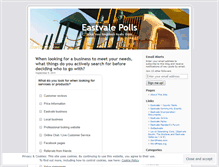 Tablet Screenshot of eastvalepolls.wordpress.com