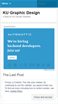 Mobile Screenshot of kugraphicdesign.wordpress.com