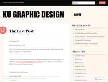 Tablet Screenshot of kugraphicdesign.wordpress.com