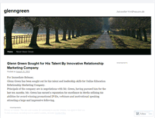 Tablet Screenshot of glenngreen.wordpress.com