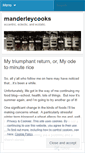 Mobile Screenshot of manderleycooks.wordpress.com