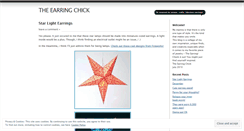 Desktop Screenshot of earringchick.wordpress.com