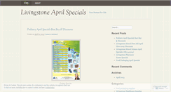 Desktop Screenshot of livingstoneaprilspecials.wordpress.com