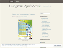 Tablet Screenshot of livingstoneaprilspecials.wordpress.com