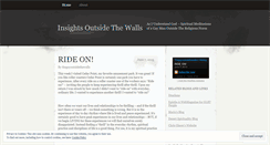 Desktop Screenshot of insightsoutsidethewalls.wordpress.com