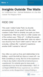 Mobile Screenshot of insightsoutsidethewalls.wordpress.com