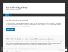 Tablet Screenshot of entersingularity.wordpress.com