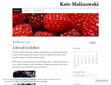 Tablet Screenshot of kmalinowski89.wordpress.com