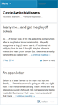 Mobile Screenshot of codeswitchmisses.wordpress.com