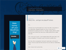 Tablet Screenshot of codeswitchmisses.wordpress.com