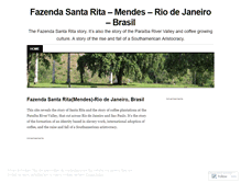 Tablet Screenshot of fazendasantarita.wordpress.com