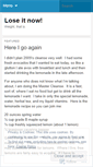 Mobile Screenshot of loseitnow.wordpress.com